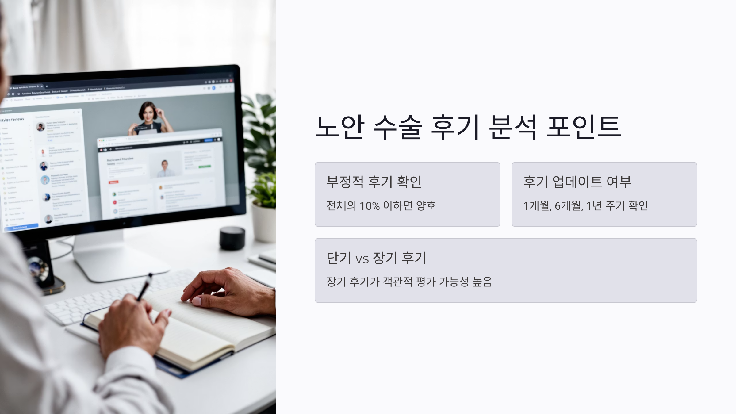 2025년 만족도 높은 노안 수술 병원 순위