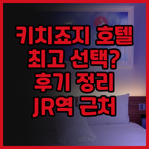 기치조지 도큐 레이 호텔 후기 완벽 
