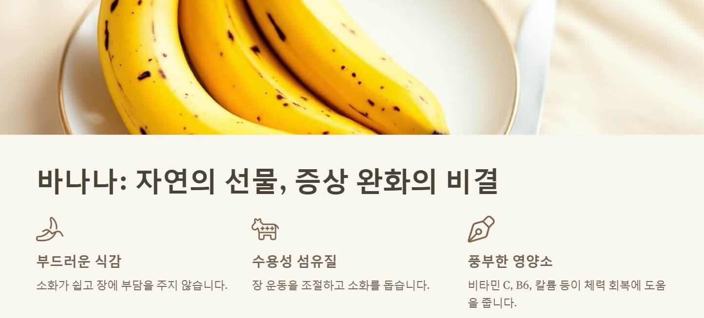 설사에 좋은 음식