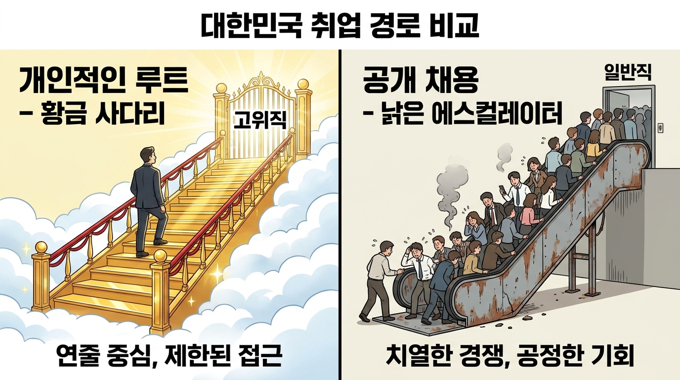 진입 루트에 따른 성공 확률과 연봉 상승폭 비교 인포그래픽