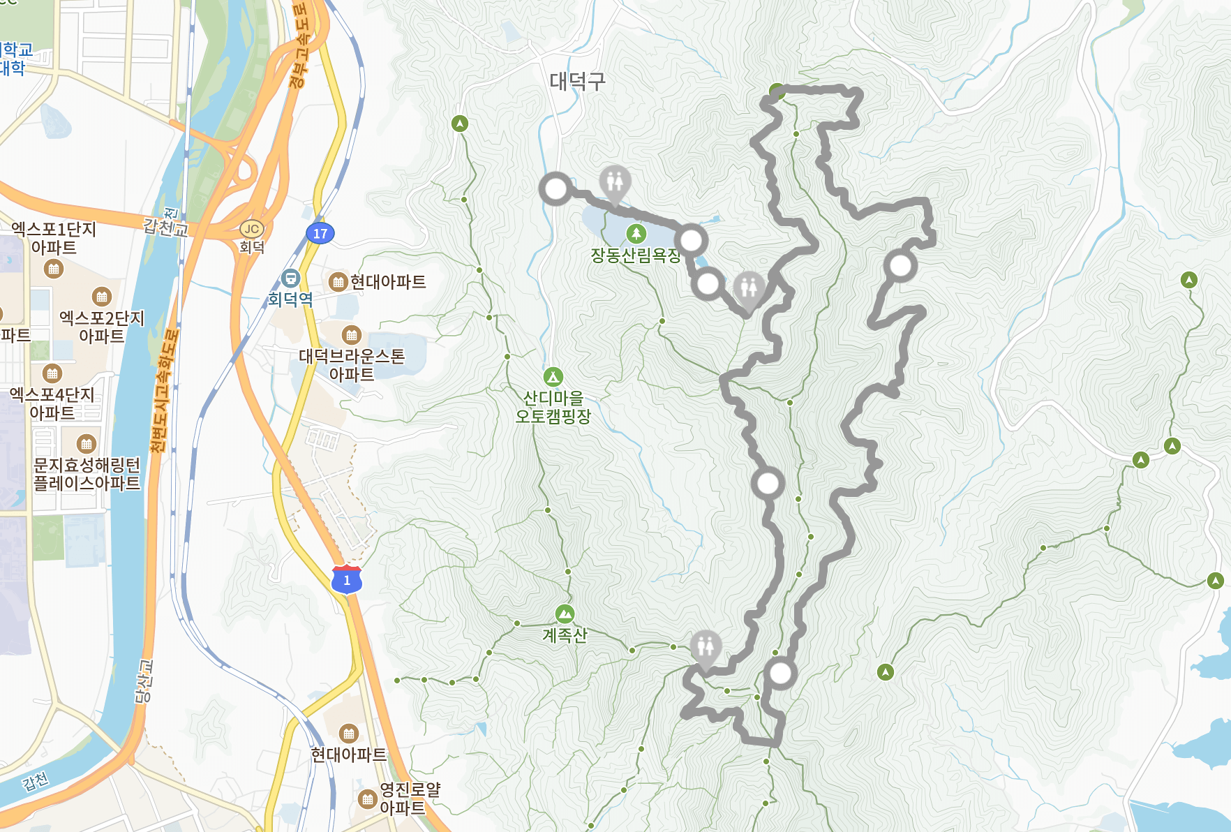 계족산 황토길(황톳길)