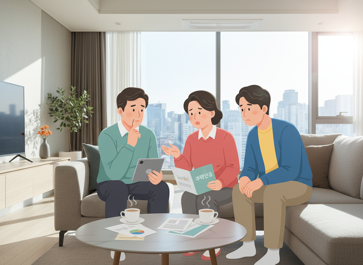 주택연금 세대이음 배우자 자녀 상속 예상 수령액