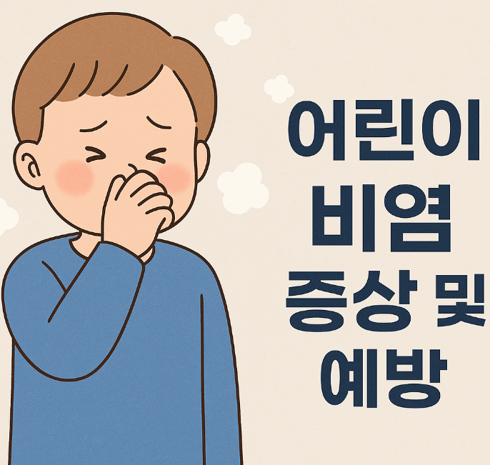 어린이 비염 및 증상 이미지