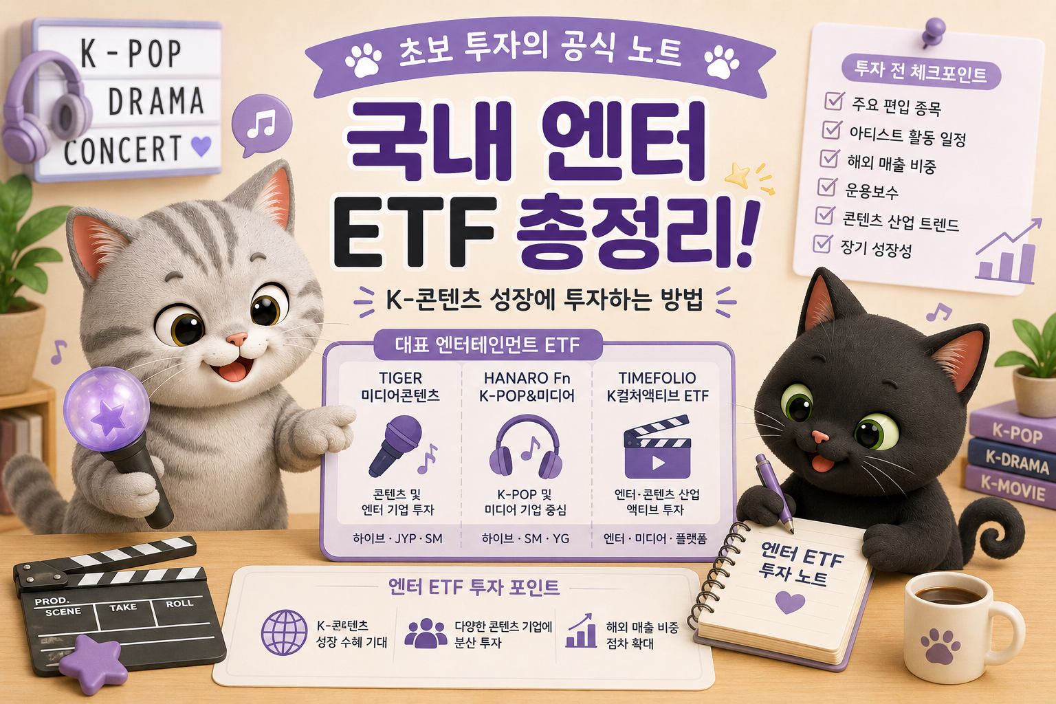 국내 주식 ETF 엔터테인먼트 관련 내용