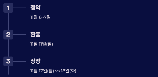 공모주 일정