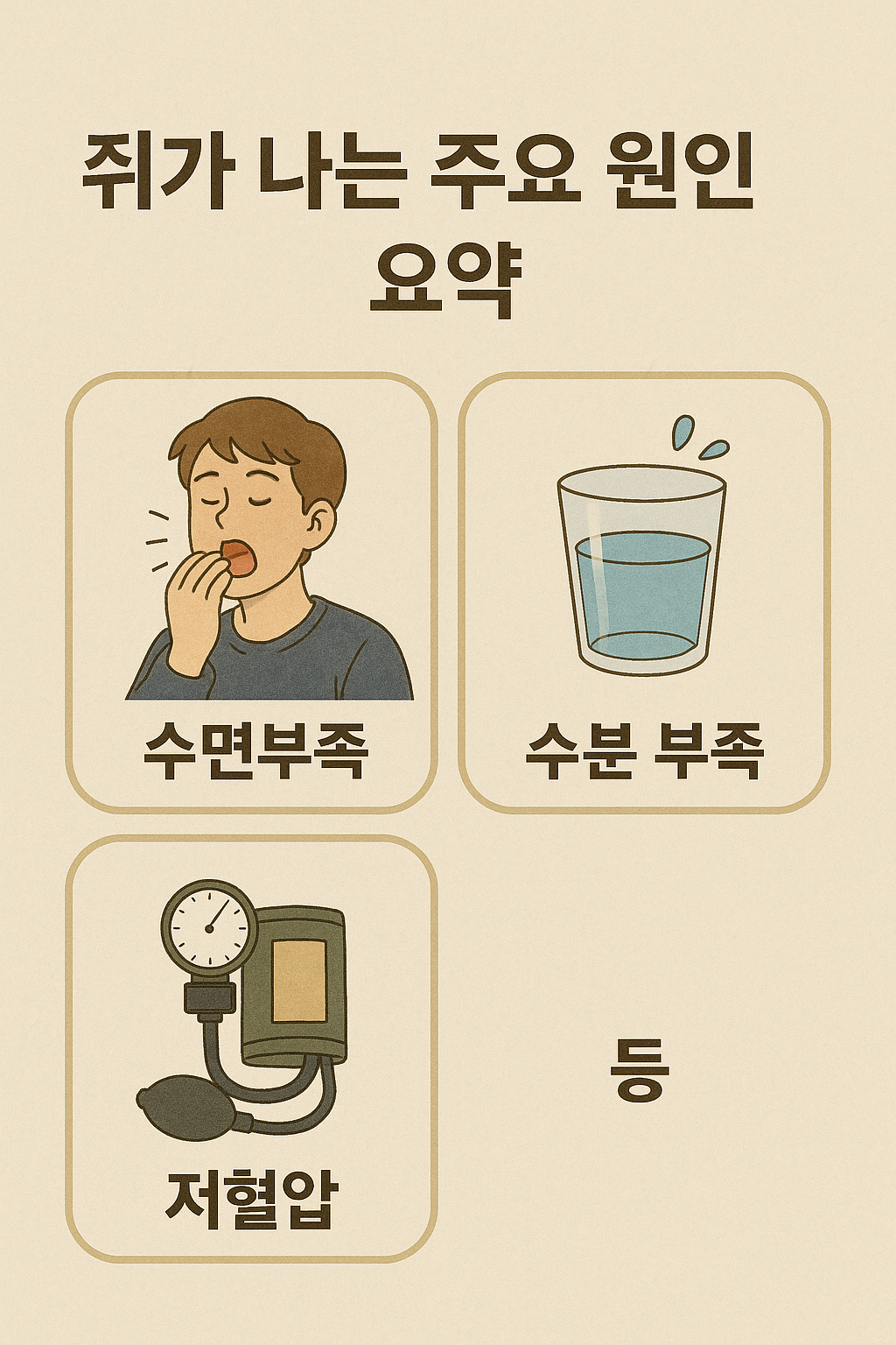 “쥐가 나는 주요 원인 요약: 수면부족, 수분 부족, 저혈압 등”