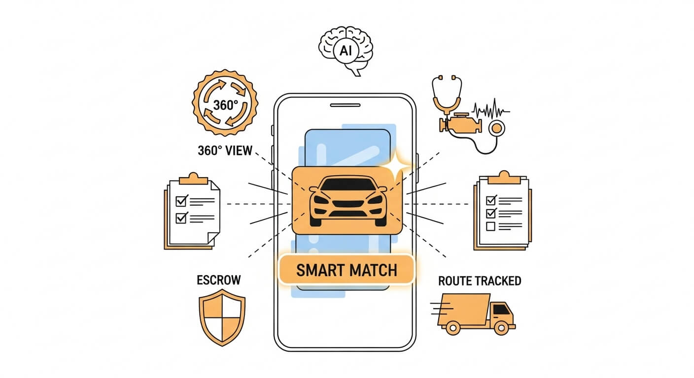 엔카 – 직관적인 사용자 경험과 AI 기반 매칭