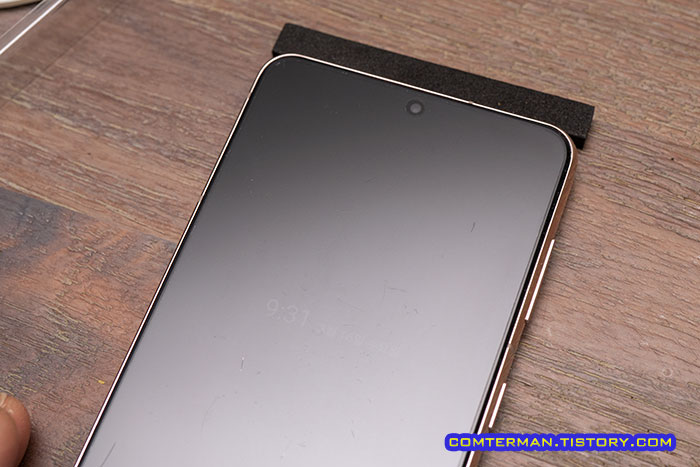 비스비 액정 보호필름 고정 폼막대