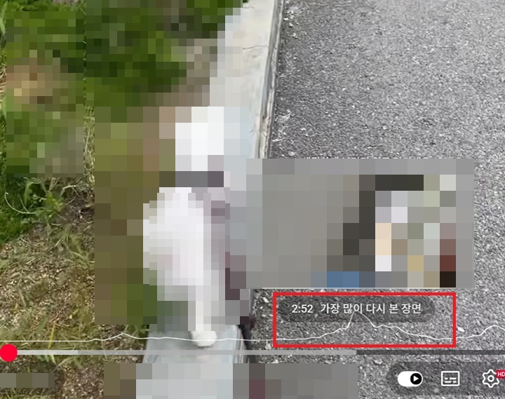 화면 재생 바위에 물결 그래프 보임