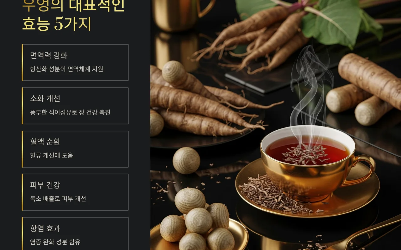 우엉의 대표적인 효능 5가지