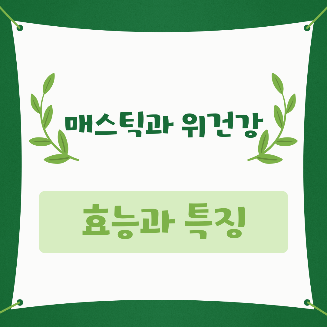 매스틱과 위건강