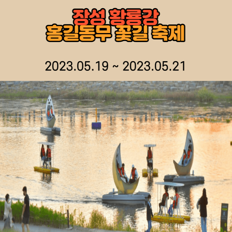 장성 황룡강 홍길동무 꽃길 축제