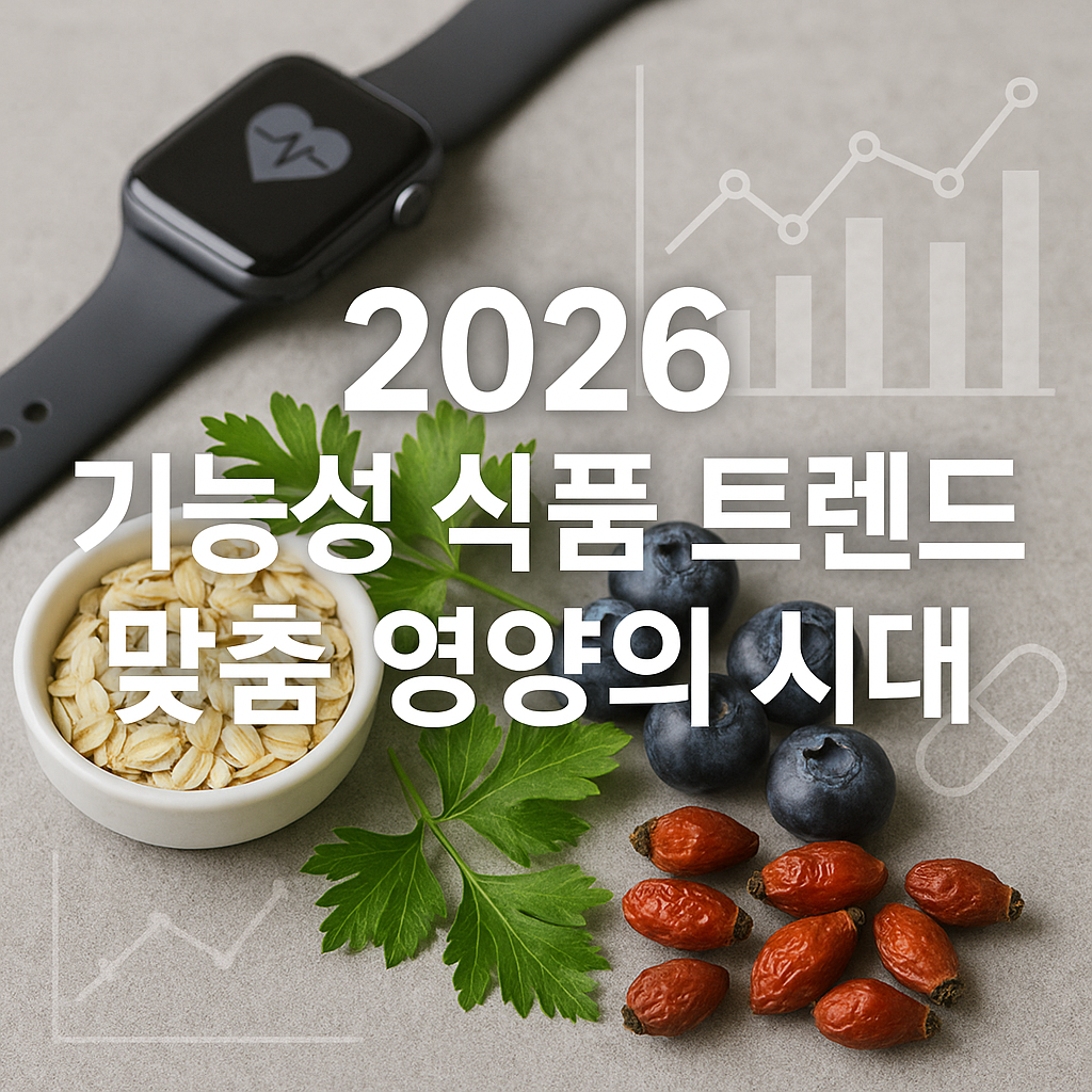 기능성 식품의 대세화: 건강 데이터 기반 맞춤 영양 트렌드