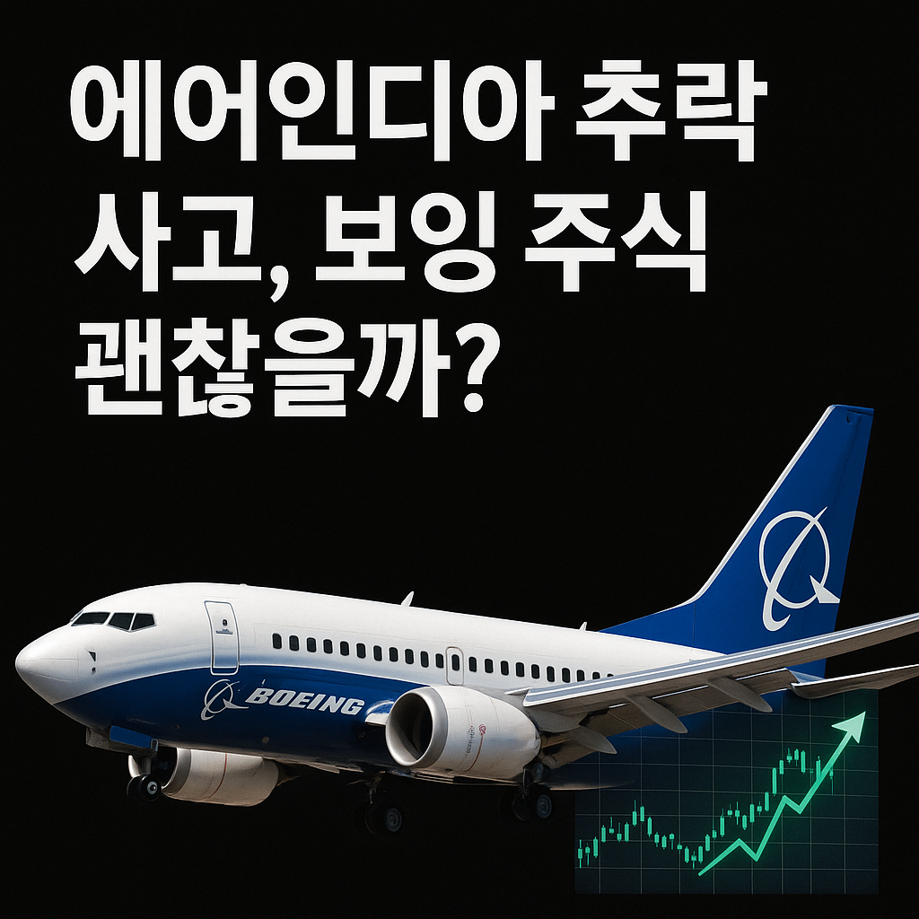 에어인디아 추락 사고, 보잉 주식 괜찮을까?