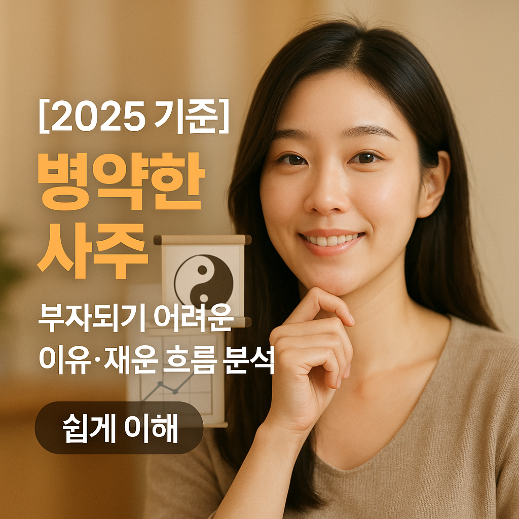 [2025 기준] 병약한 사주 ｜ 부자되기 어려운 이유·재운 흐름 분석