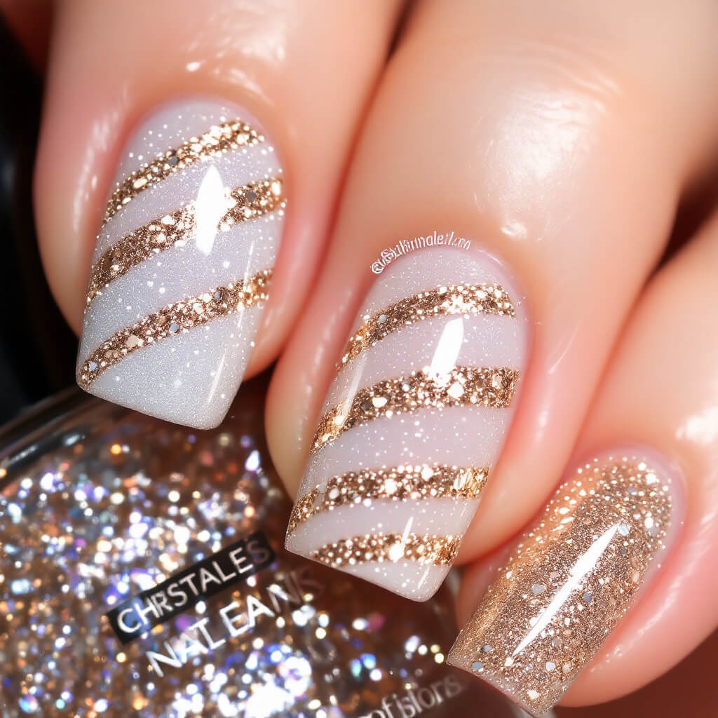 미니멀한 크리스마스 네일