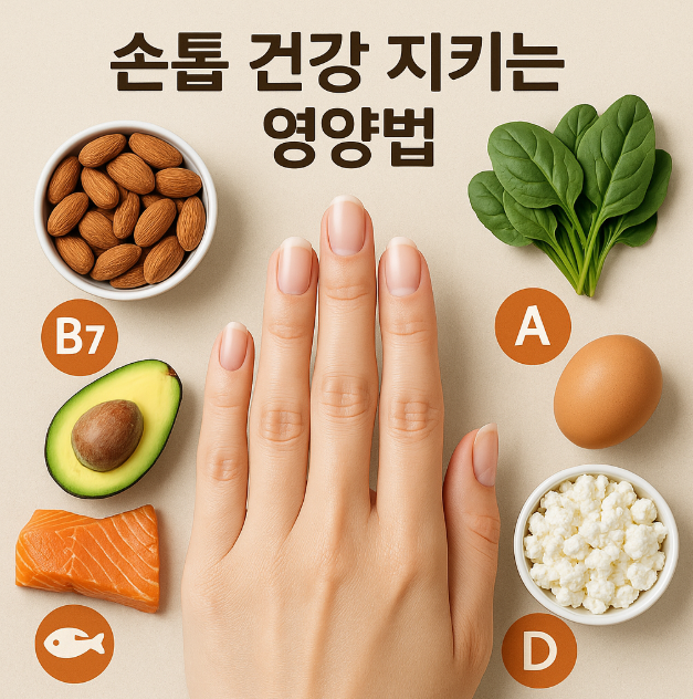 손톱 건강과 관련한 좋은 음식들 이미지