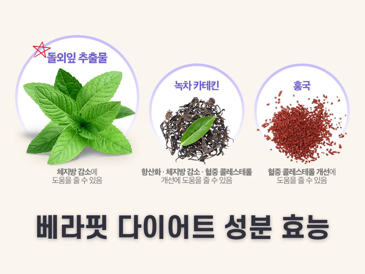 베라핏 다이어트 성분 및 효능