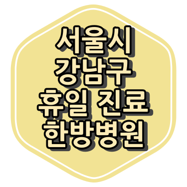 서울시 강남구 한방병원