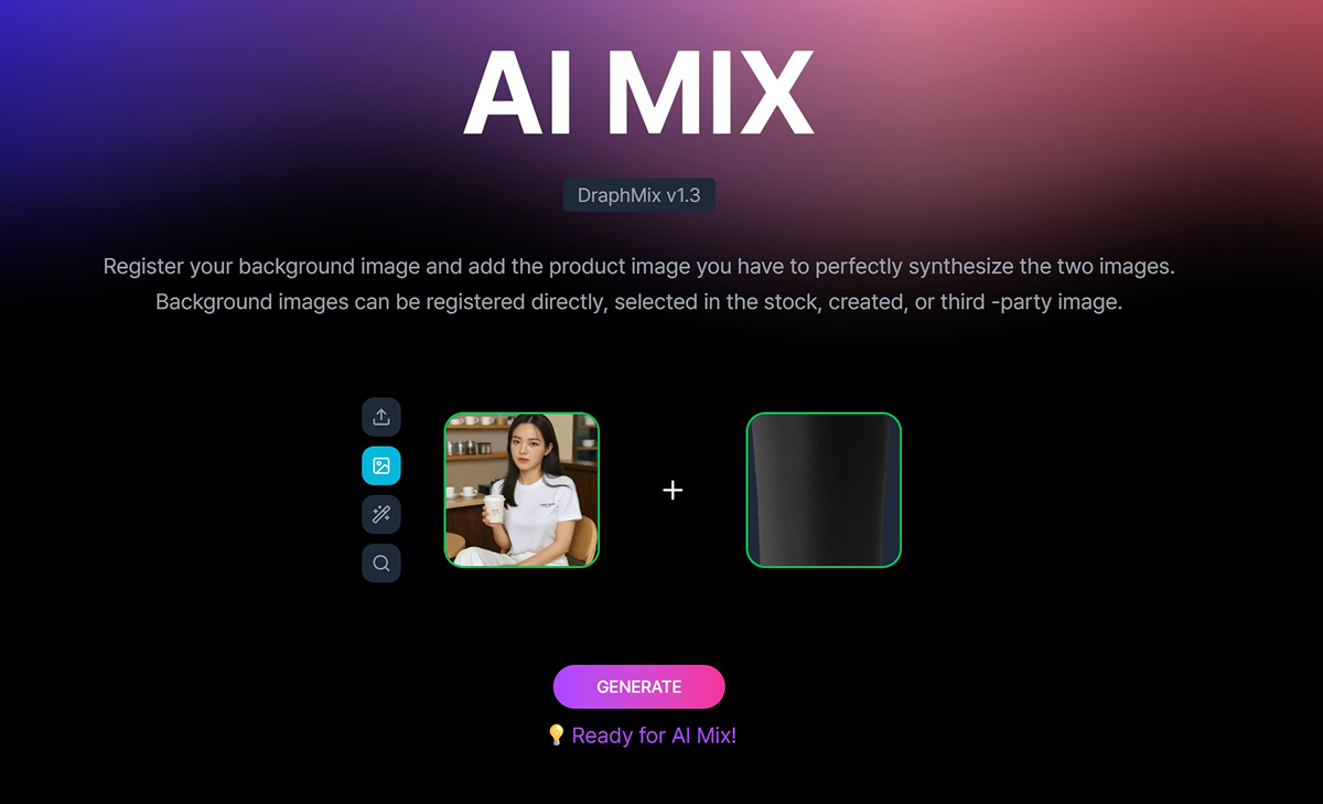AI Mix Step 3: Start Generation