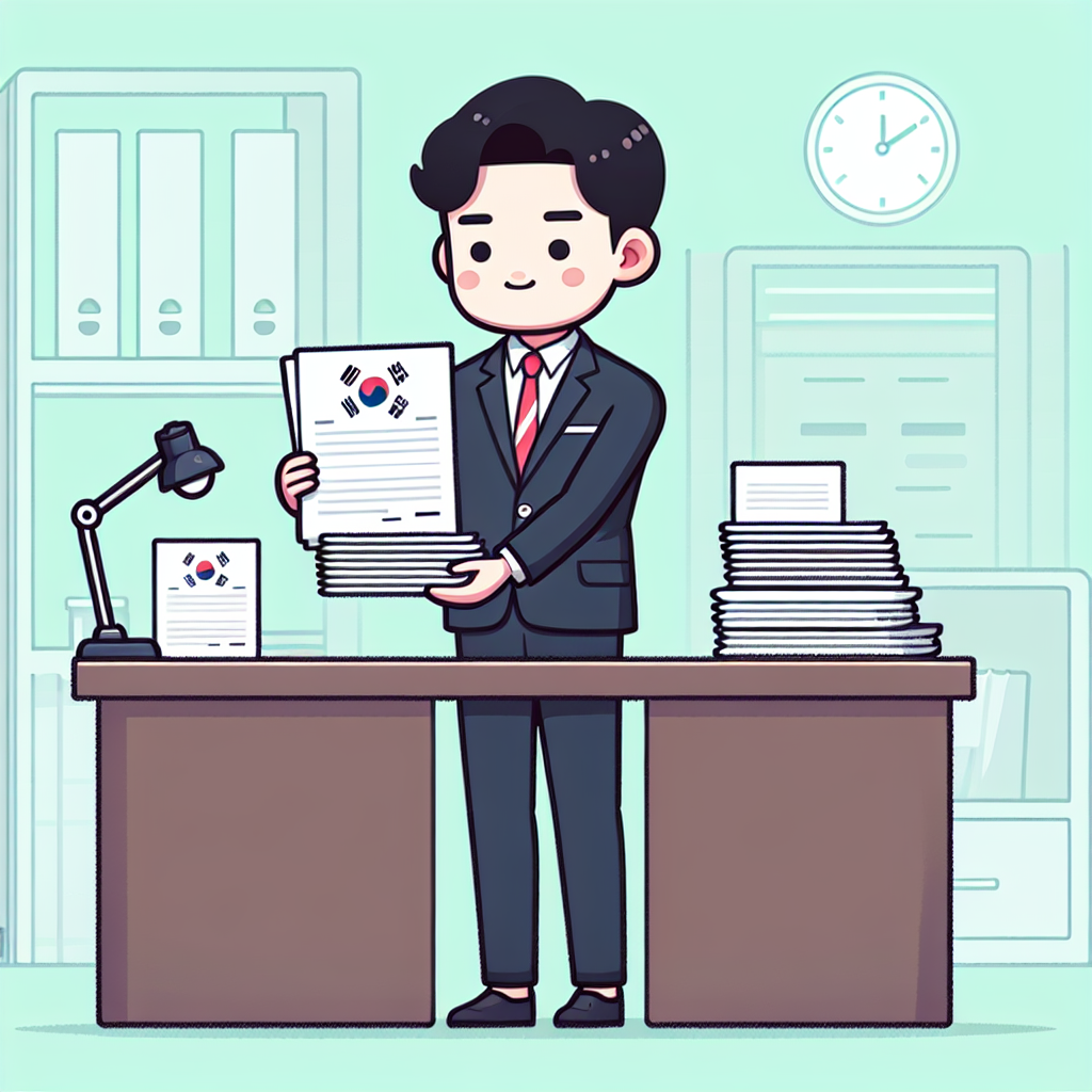 실업급여 서류 준비하는 사람