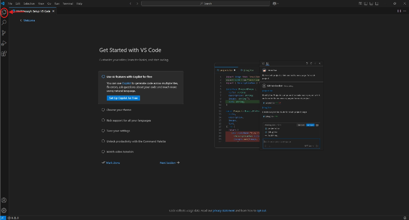 vscode 프로젝트 생성하기