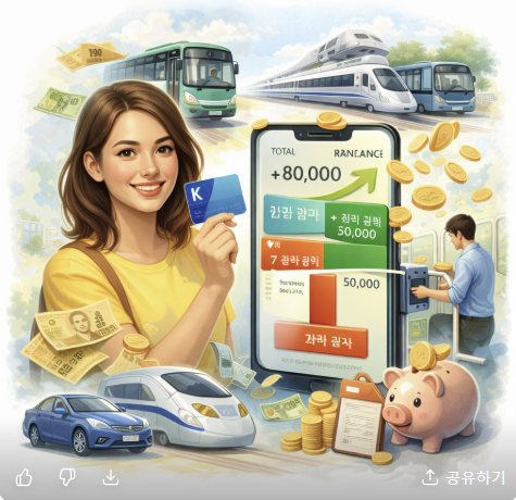 새로운 K-패스 &lsquo;모두의 카드&rsquo;로 교통비 혜택 챙기는 법｜기준금액 초과분 전액 환급 핵심정리 관련 사진