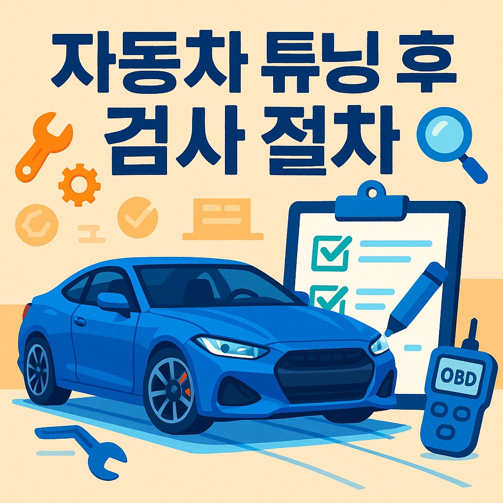 자동차 튜닝 후 검사 절차