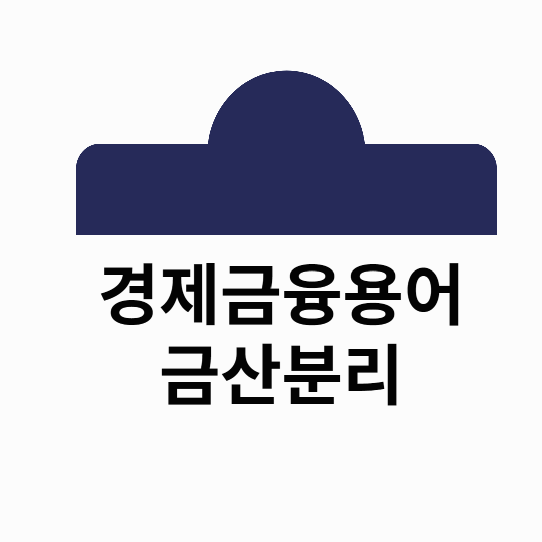 경제금융용어 - 금산분리