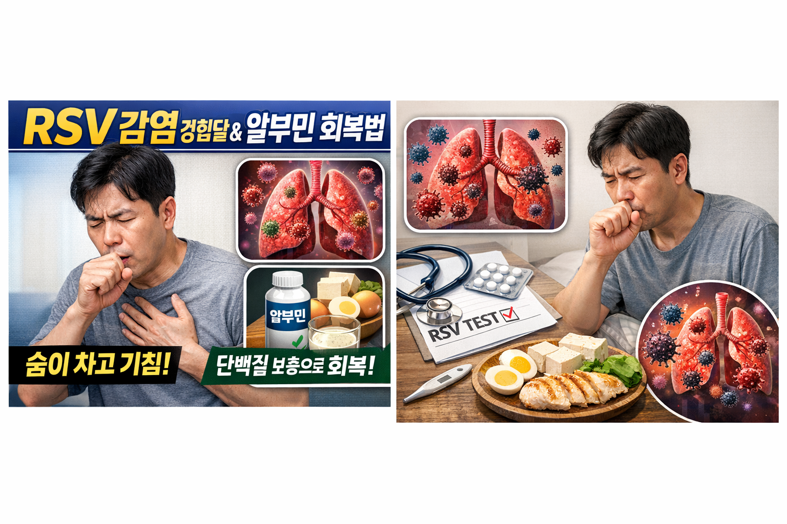 RSV 감염 경험담과 알부민 회복법