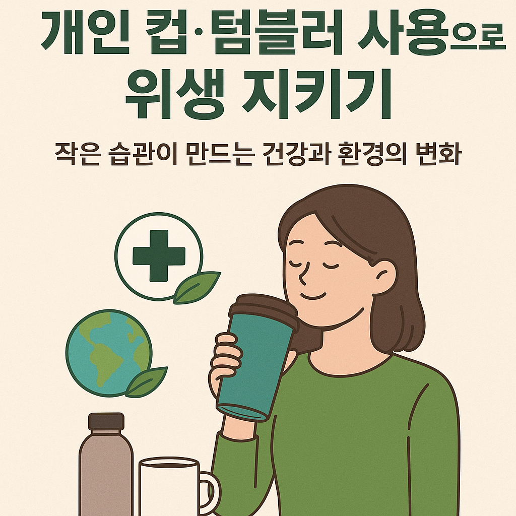 개인 컵·텀블러 사용으로 위생 지키기