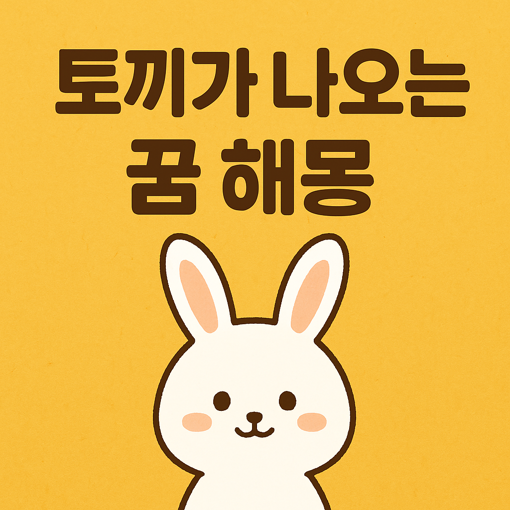 [무료 꿈 해몽] 토끼가 나오는 꿈｜복과 번영, 그리고 변화를 상징