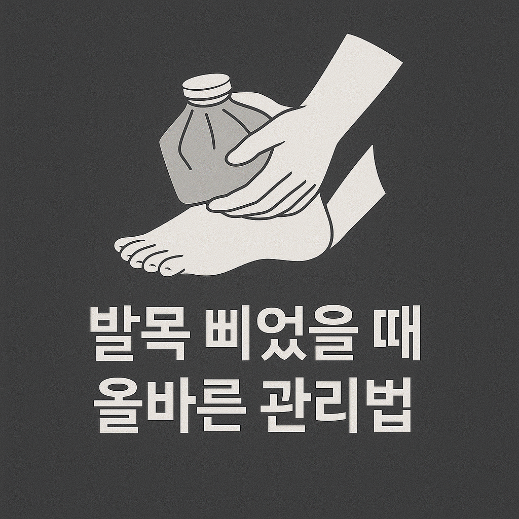 &ldquo;발목 삐었을 때 바로 뜨거운 찜질 NO&rdquo; 올바른 냉찜질법 ❄️