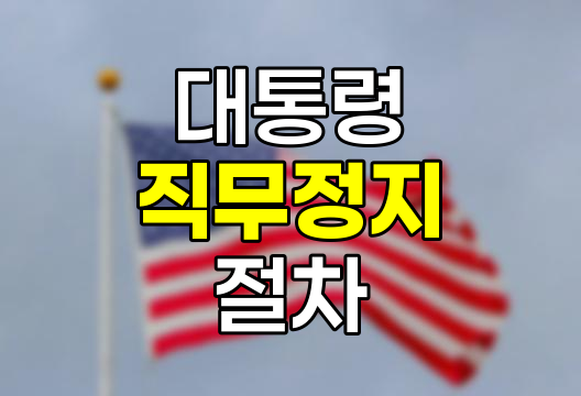 대통령 직무정지 절차와 영향