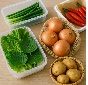 채소신선도유지하는노하우,감자, 양파, 야채오래보관하는법