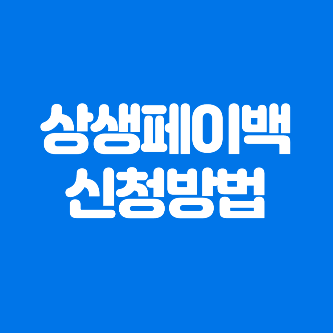 2025 상생페이백 신청, 환급 금액 확인 방법