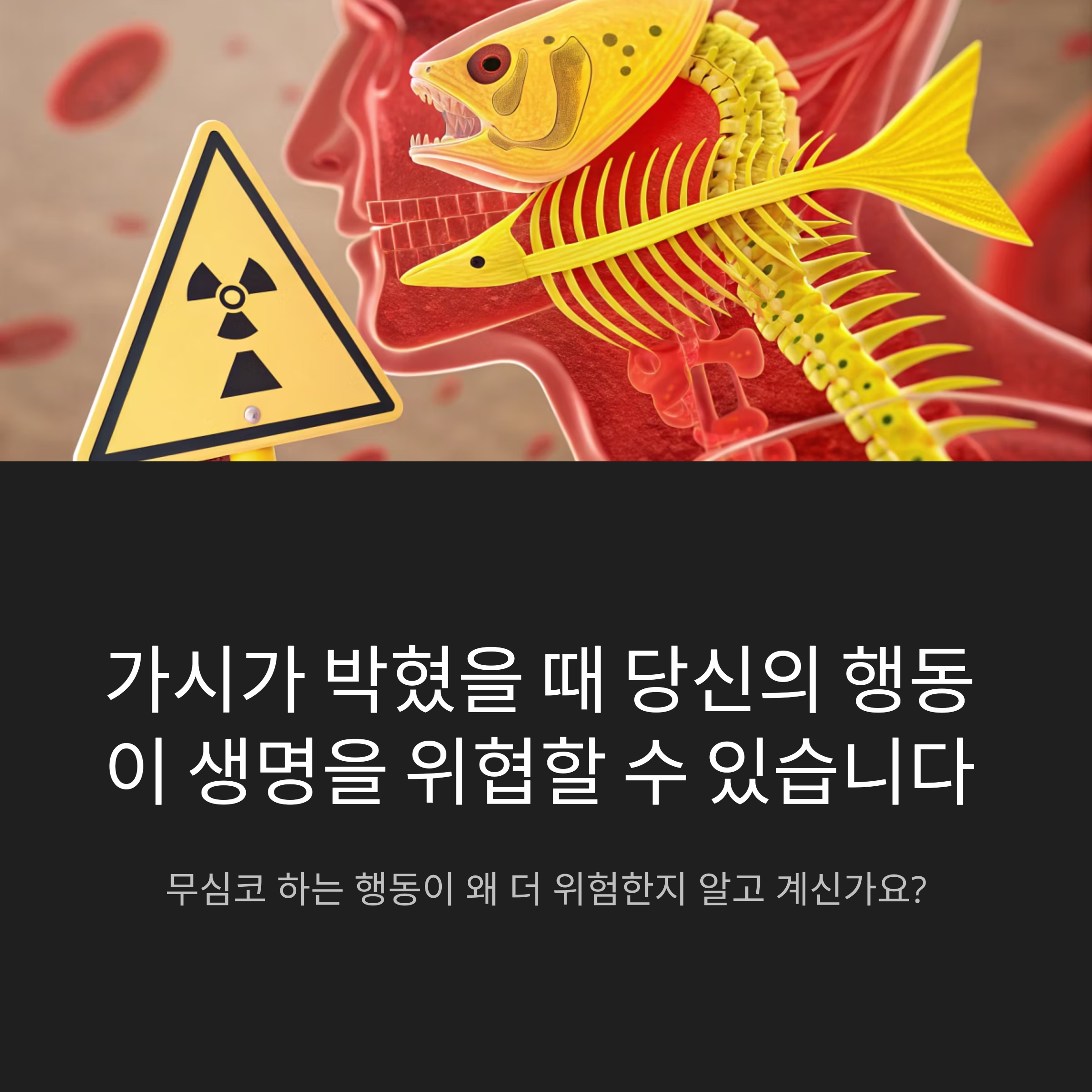 가시 깊게 박혔을 때