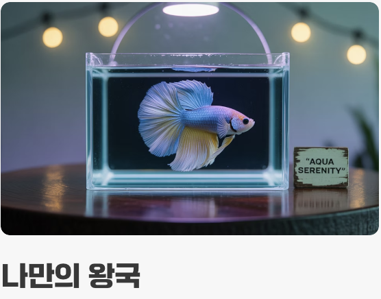 '나만의 왕국', 작은 공간의 미학