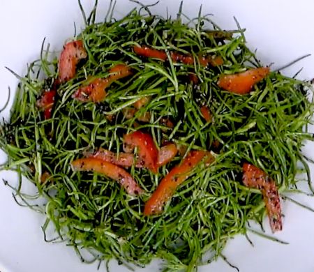세발나물무침