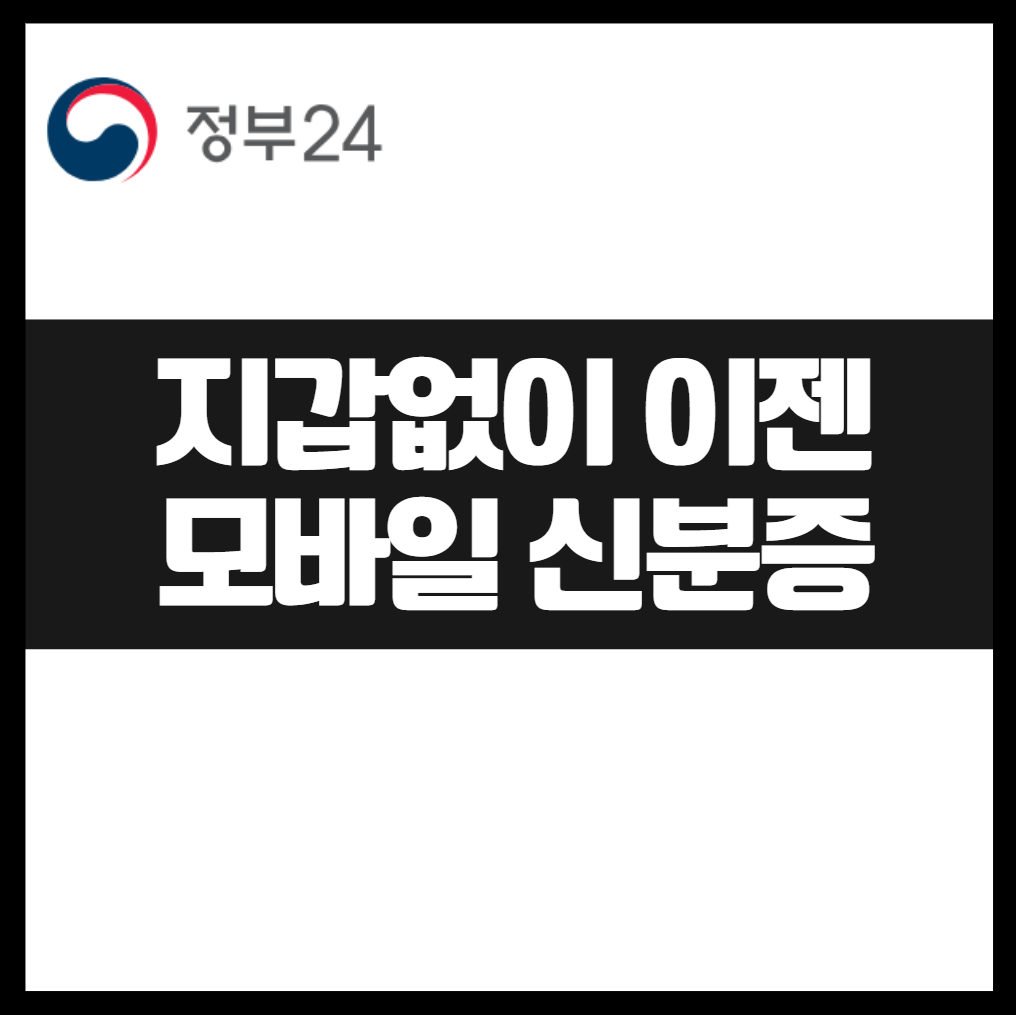 모바일 신분증 시대! 운전면허증&middot;주민등록증 디지털로 바꾸자!발급 PASS앱, 지갑없이 공항탕습 IC면허증 오프라인