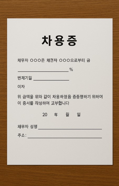 차용증