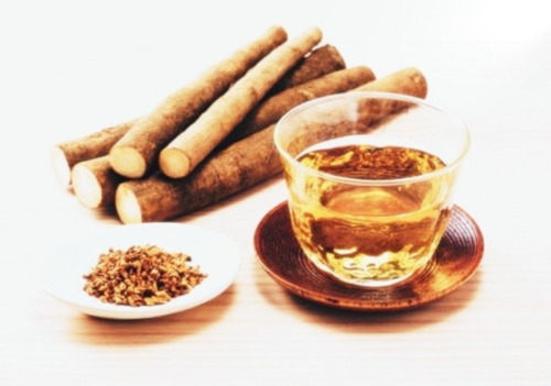 우엉과 우엉차 사진