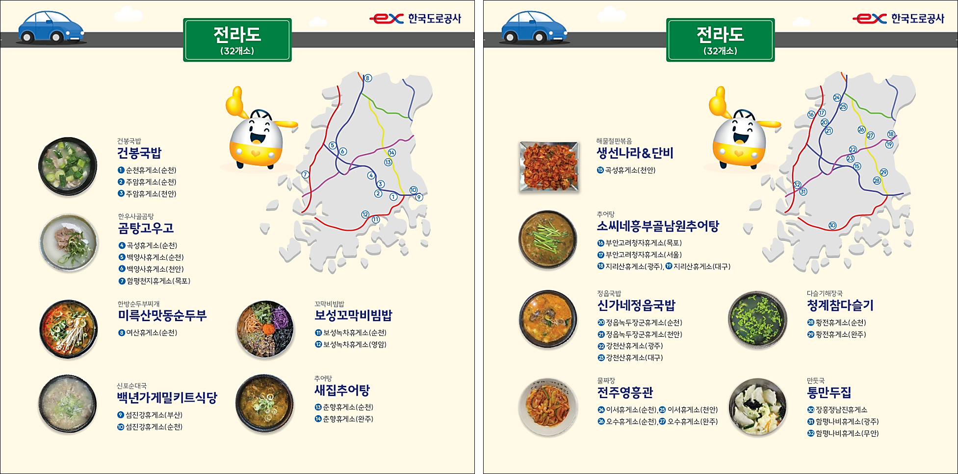 고속도로-휴게소-전국-맛집-지도-먹거리-정보-전라도