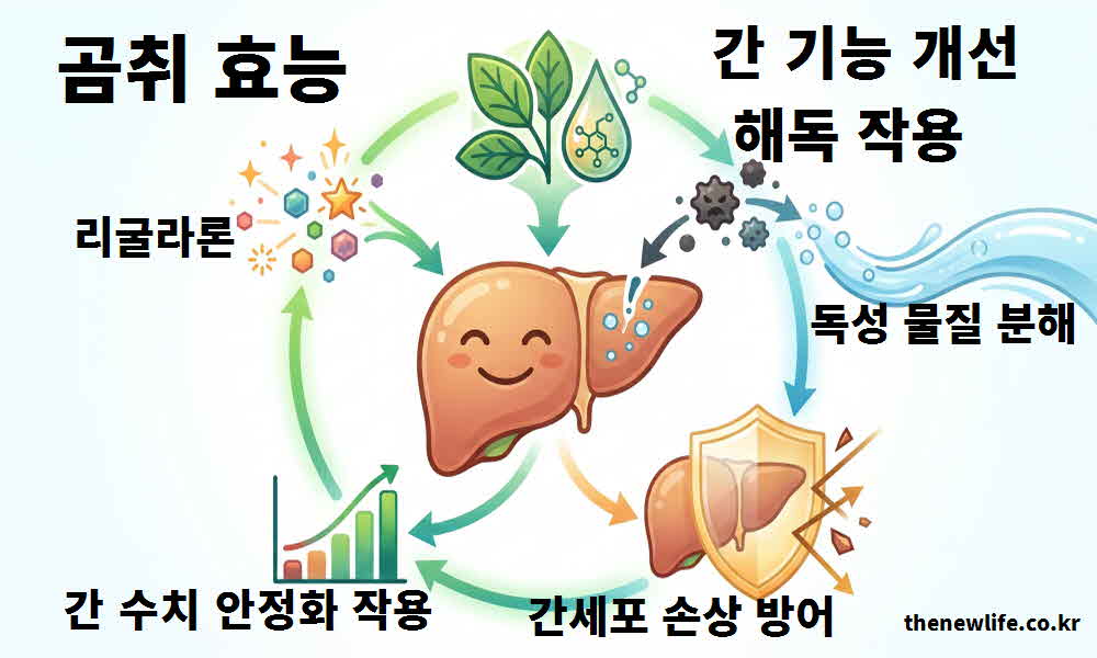 곰취 효능 간 기능 개선 해독 작용