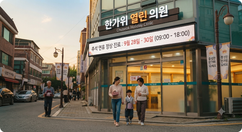 추석 연휴 문 여는 병원·약국 이미지