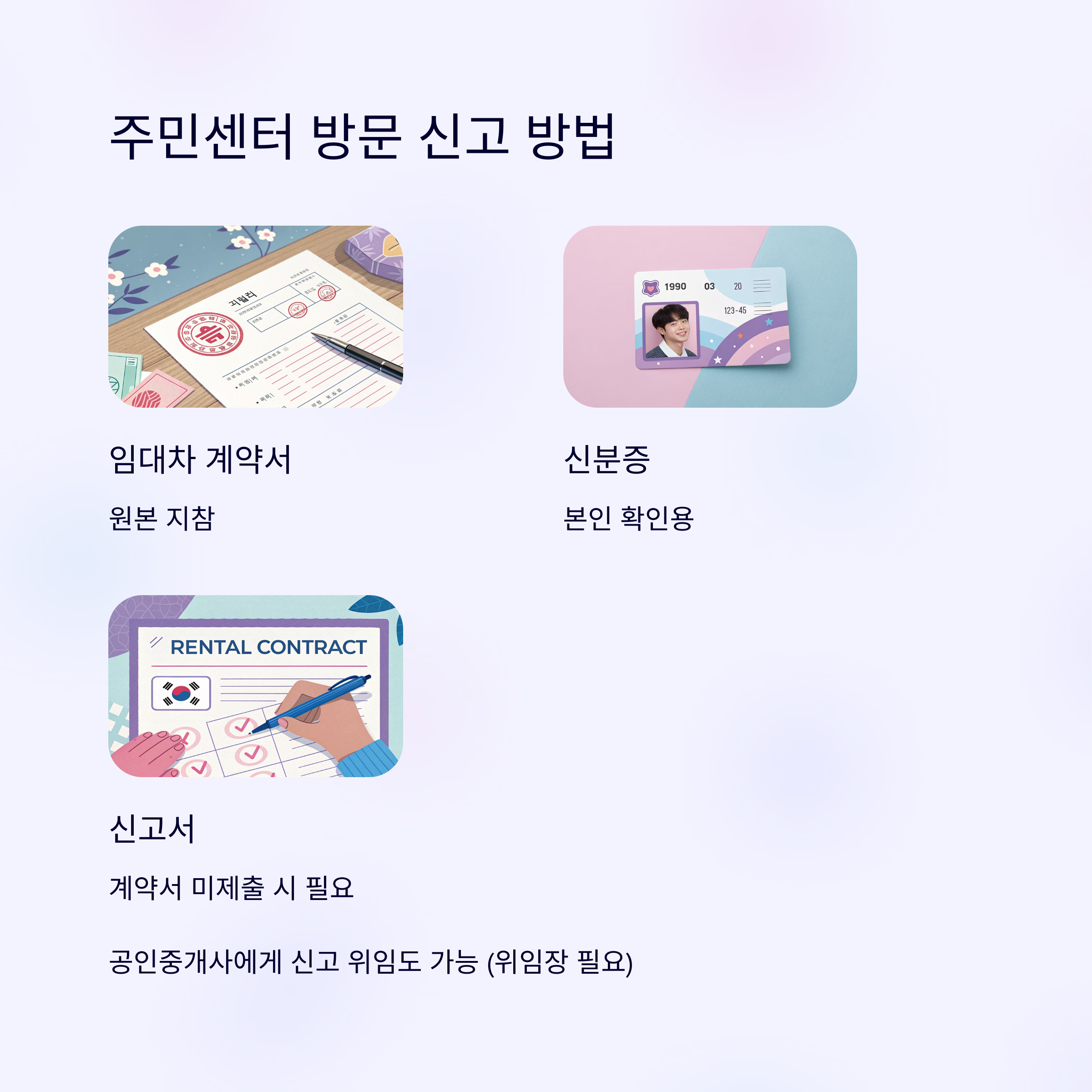 주택 임대차계약 신고 방법