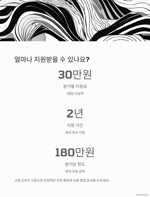 고령자 고용지원금