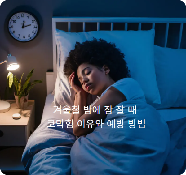 겨울철 밤에 잠 잘 때 코막힘 이유와 예방 방법