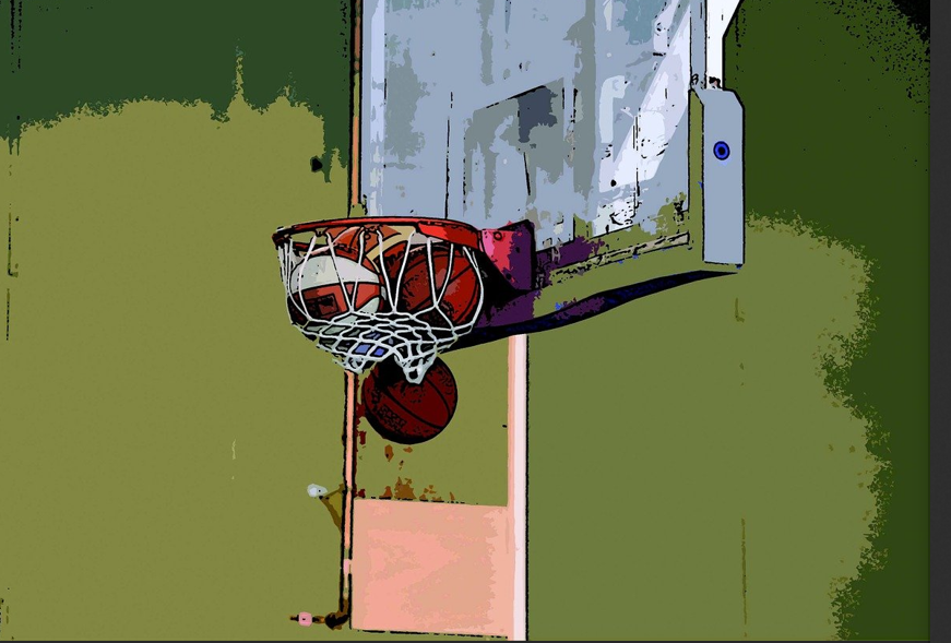 농구 골대 바구니