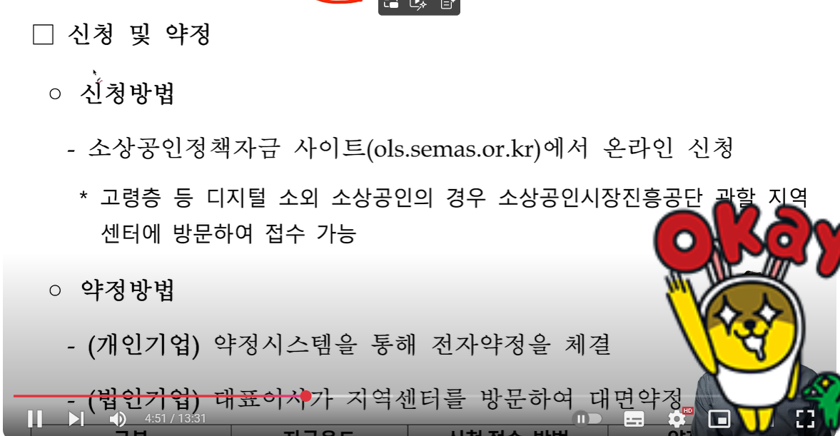 신청 및 약정